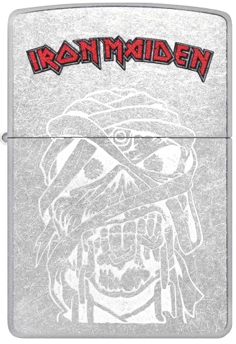  Зажигалка Zippo Iron Maiden с покрытием Street Chrome