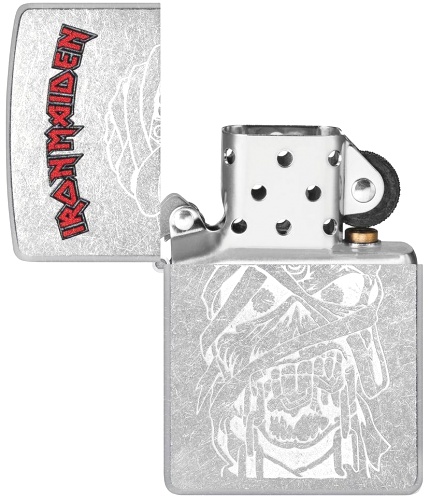  Зажигалка Zippo Iron Maiden с покрытием Street Chrome