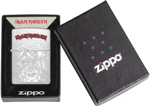  Зажигалка Zippo Iron Maiden с покрытием Street Chrome