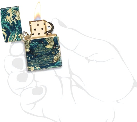  Зажигалка Zippo Eastern с покрытием 540 Tumbled Brass