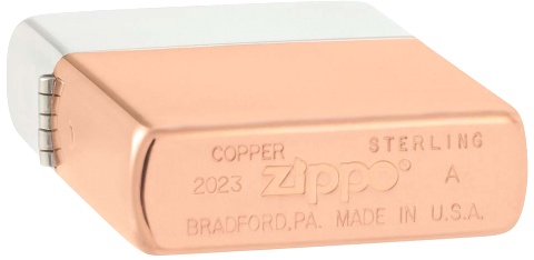  Зажигалка Zippo с двойным металлическим покрытием By Metal Case