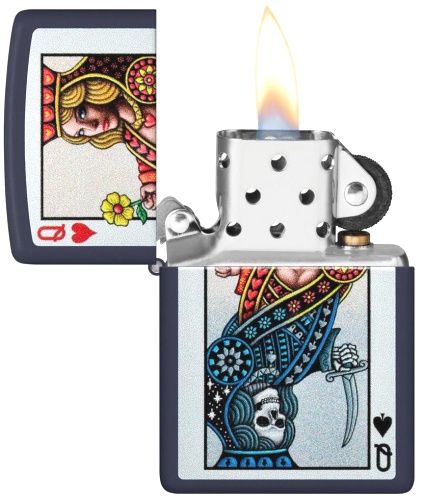  Зажигалка Zippo Queen Design с покрытием Navy Matte