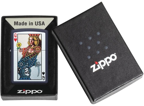  Зажигалка Zippo Queen Design с покрытием Navy Matte