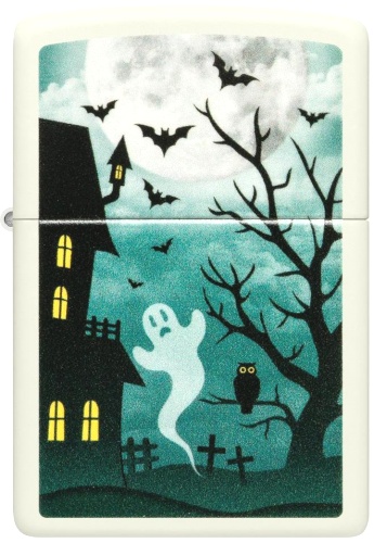  Зажигалка Zippo Spooky Design с покрытием Glow In The Dark Green