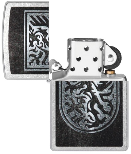  Зажигалка Zippo Dragon Design с покрытием Street Chrome