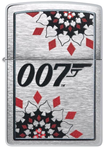  Зажигалка Zippo James Bond™ с покрытием Brushed Chrome