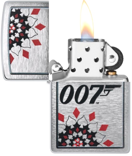  Зажигалка Zippo James Bond™ с покрытием Brushed Chrome