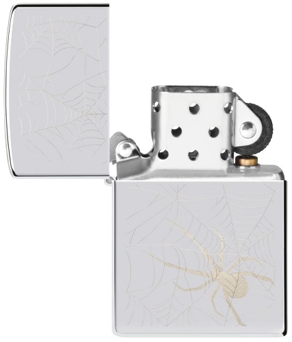  Зажигалка Zippo Spider Design с покрытием High Polish Chrome