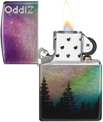  Зажигалка Zippo Colorful Sky с покрытием 540 Tumbled Chrome