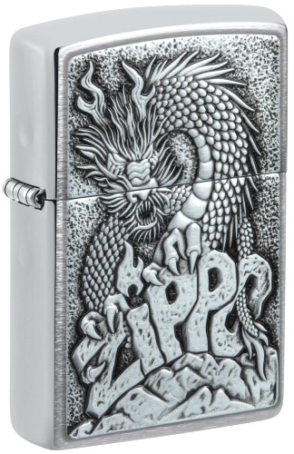  Зажигалка Zippo Classic с покрытием Brushed Chrome