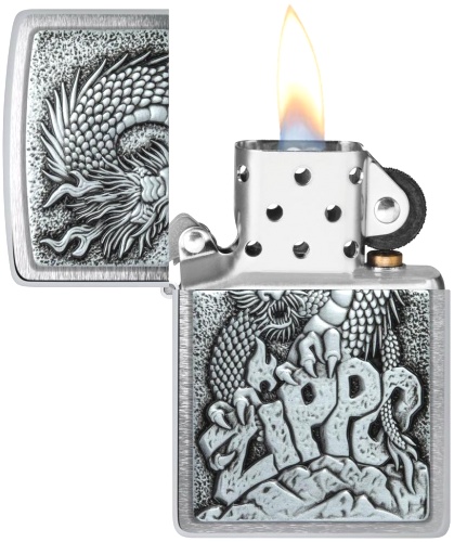  Зажигалка Zippo Classic с покрытием Brushed Chrome