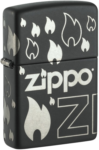  Зажигалка Zippo Classic с покрытием Black Matte