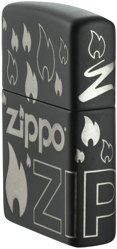  Зажигалка Zippo Classic с покрытием Black Matte