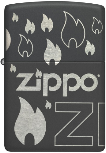  Зажигалка Zippo Classic с покрытием Black Matte