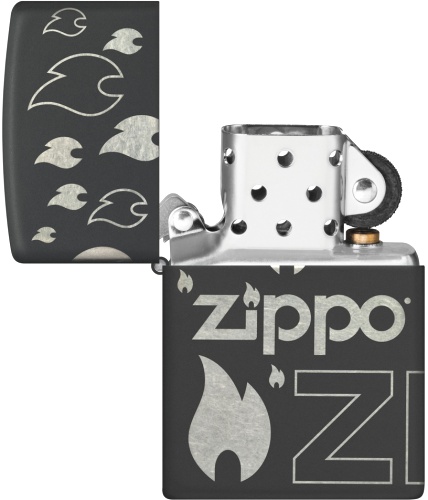  Зажигалка Zippo Classic с покрытием Black Matte