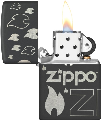  Зажигалка Zippo Classic с покрытием Black Matte