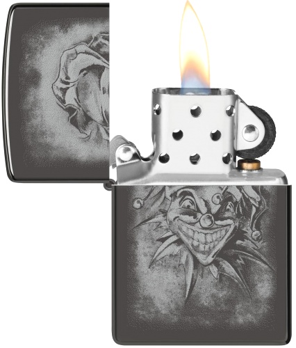  Зажигалка Zippo Clown с покрытием High Polish Black