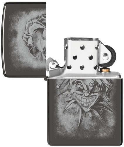  Зажигалка Zippo Clown с покрытием High Polish Black