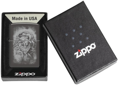  Зажигалка Zippo Clown с покрытием High Polish Black