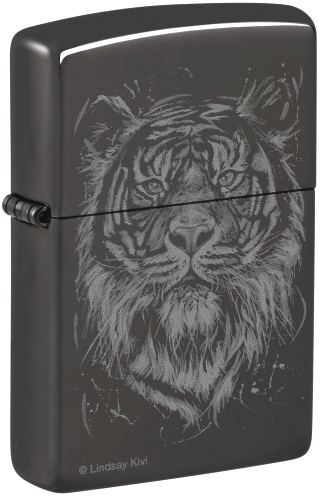  Зажигалка Zippo Big Cat с покрытием High Polish Black