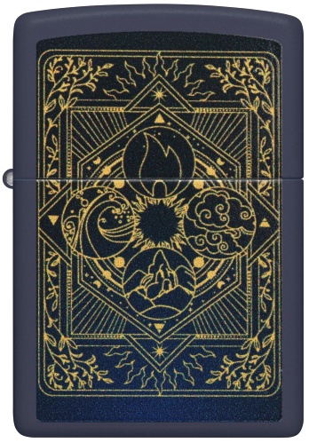  Зажигалка Zippo Elements Design с покрытием Navy Matte