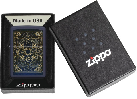  Зажигалка Zippo Elements Design с покрытием Navy Matte