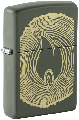  Зажигалка Zippo Wood Ring с покрытием Green Matte