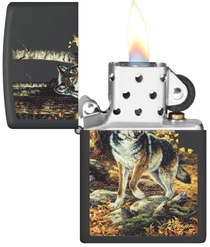  Зажигалка Zippo Linda Picken с покрытием Black Matte