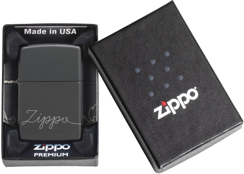  Зажигалка Zippo Classic с покрытием Black Matte