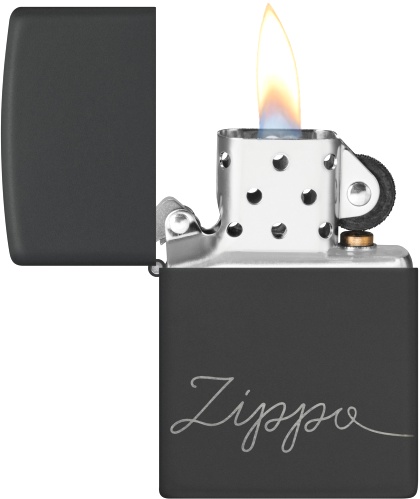  Зажигалка Zippo Classic с покрытием Black Matte