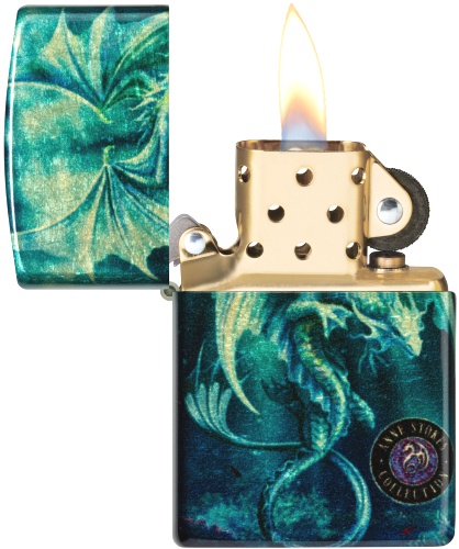  Зажигалка Zippo Anne Stokes с покрытием 540 Tumbled Brass