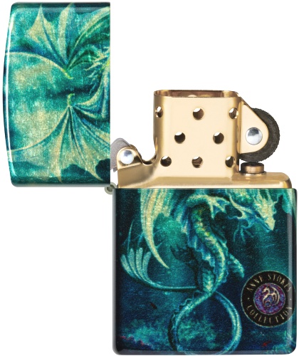  Зажигалка Zippo Anne Stokes с покрытием 540 Tumbled Brass