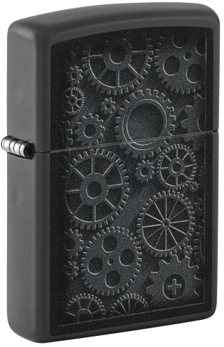  Зажигалка Zippo Steampunk с покрытием Black Matte