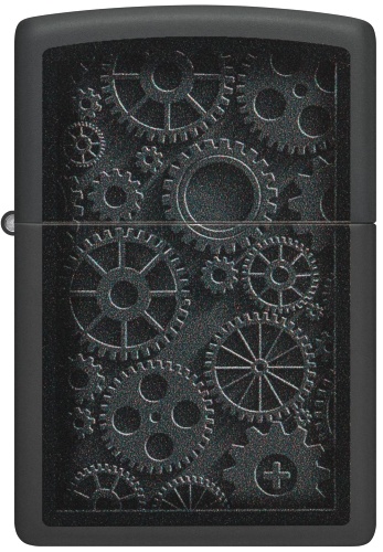  Зажигалка Zippo Steampunk с покрытием Black Matte