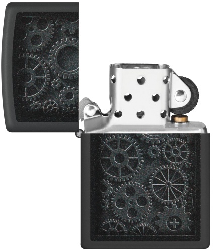  Зажигалка Zippo Steampunk с покрытием Black Matte