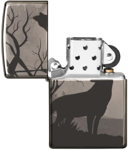  Зажигалка Zippo Classic с покрытием Black Ice®