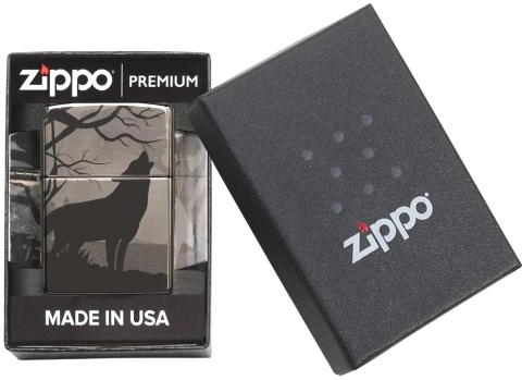  Зажигалка Zippo Classic с покрытием Black Ice®