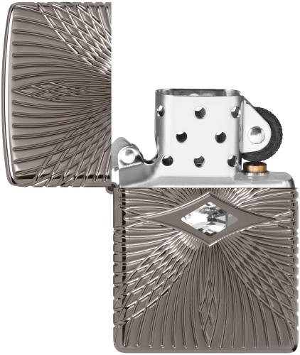  Зажигалка Zippo Armor® с покрытием Black Ice®