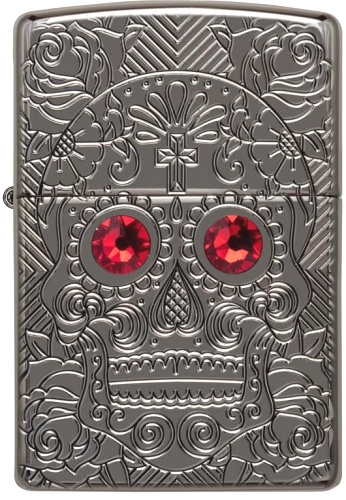  Зажигалка Zippo Armor™ Crystal с покрытием High Polish Black Ice®