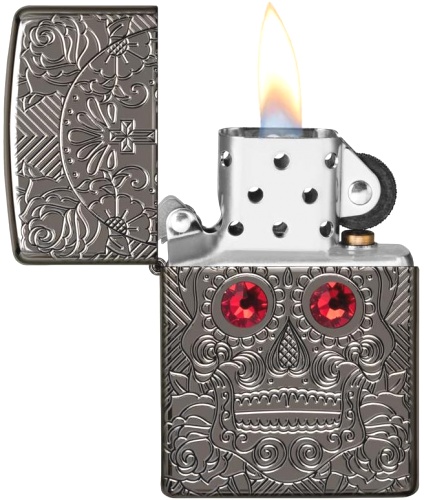  Зажигалка Zippo Armor™ Crystal с покрытием High Polish Black Ice®