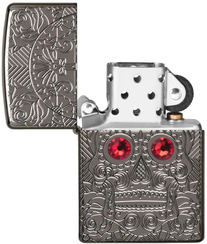  Зажигалка Zippo Armor™ Crystal с покрытием High Polish Black Ice®