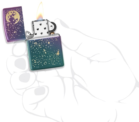  Зажигалка Zippo Starry Sky с покрытием Iridescent