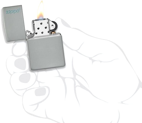  Зажигалка Zippo Classic с покрытием Flat Grey