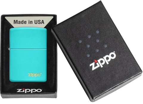  Зажигалка Zippo Classic с покрытием Flat Turquoise