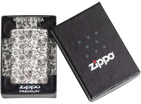  Зажигалка Zippo Skeleton с покрытием Glow in the Dark Green