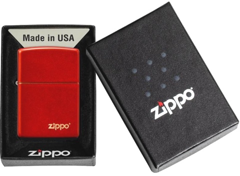  Зажигалка Zippo Classic с покрытием Metallic Red