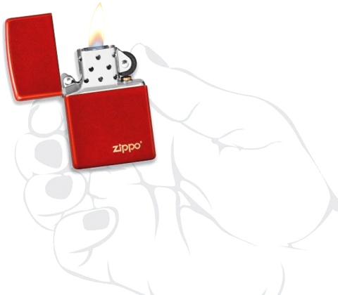  Зажигалка Zippo Classic с покрытием Metallic Red