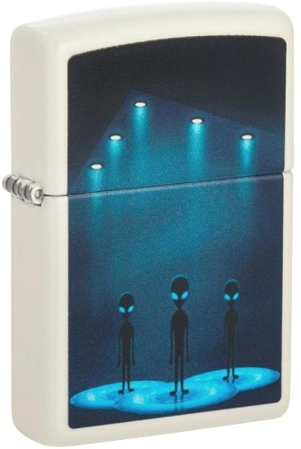  Зажигалка Zippo Aliens Design с покрытием Glow In The Dark Green