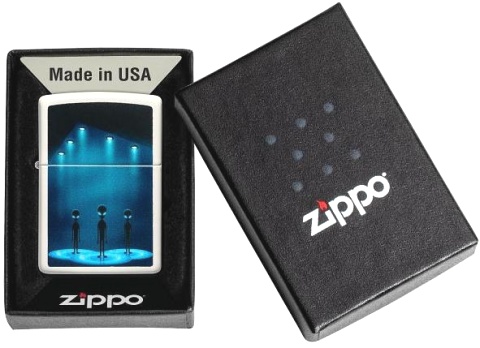  Зажигалка Zippo Aliens Design с покрытием Glow In The Dark Green