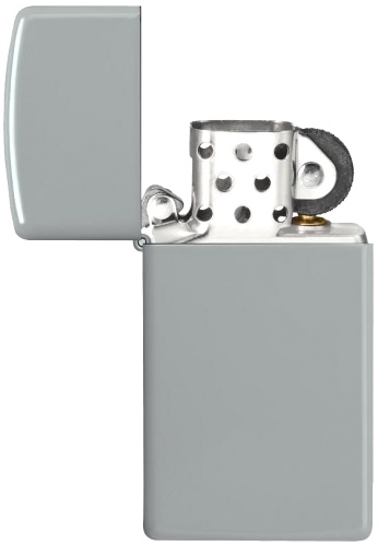  Зажигалка Zippo Slim® с покрытием Flat Grey